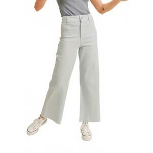 NEW MIOU MUSE women's straight wide leg pants in lightt denim